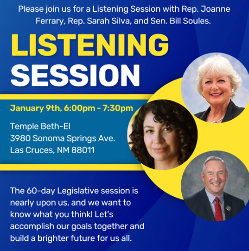 Las Cruces lawmakers to host legislative listening sessions